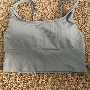 Pink Women's Ribbed Bralette - light blue size XL/ NWOT# 699